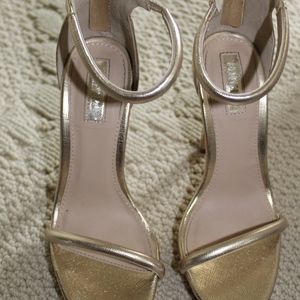 Forever 21 Gold Heels